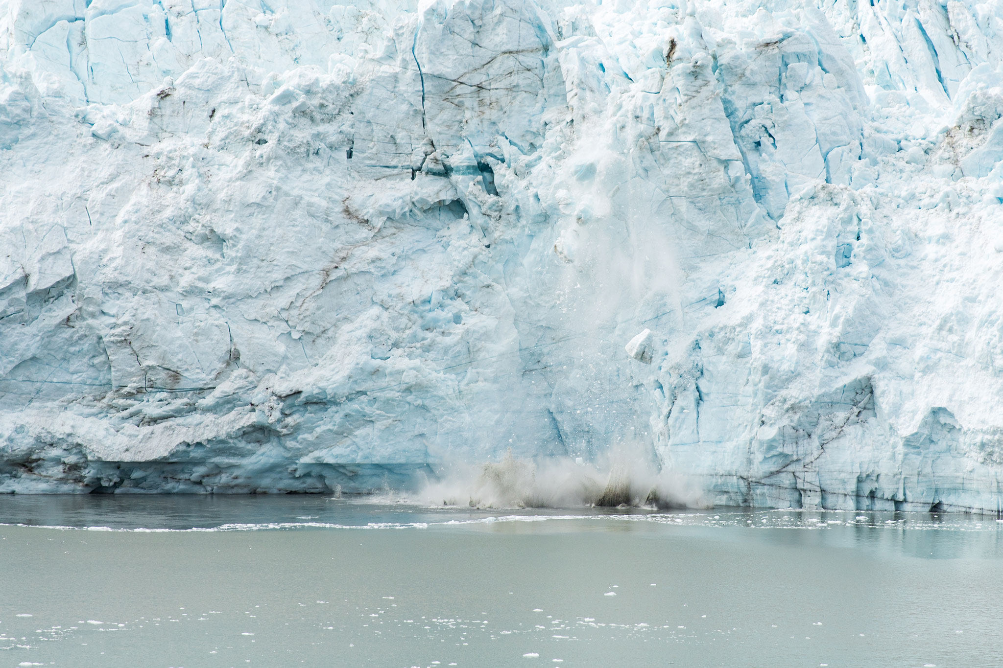 Calving iceberg in Alaska
