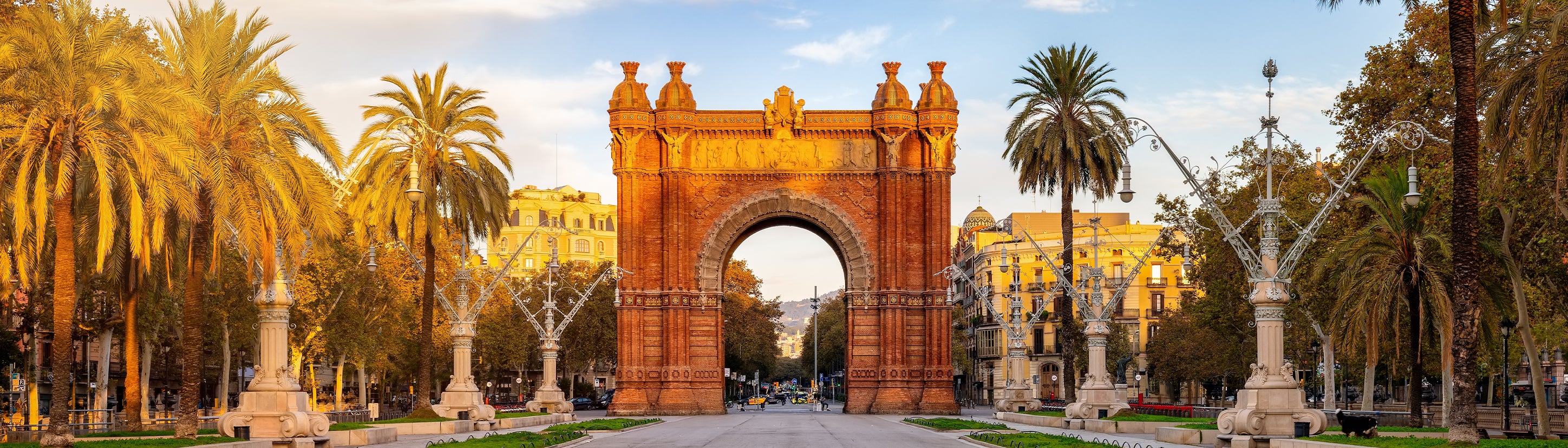 The Arc de Triomf in warm morning light, Barcelona, Spain