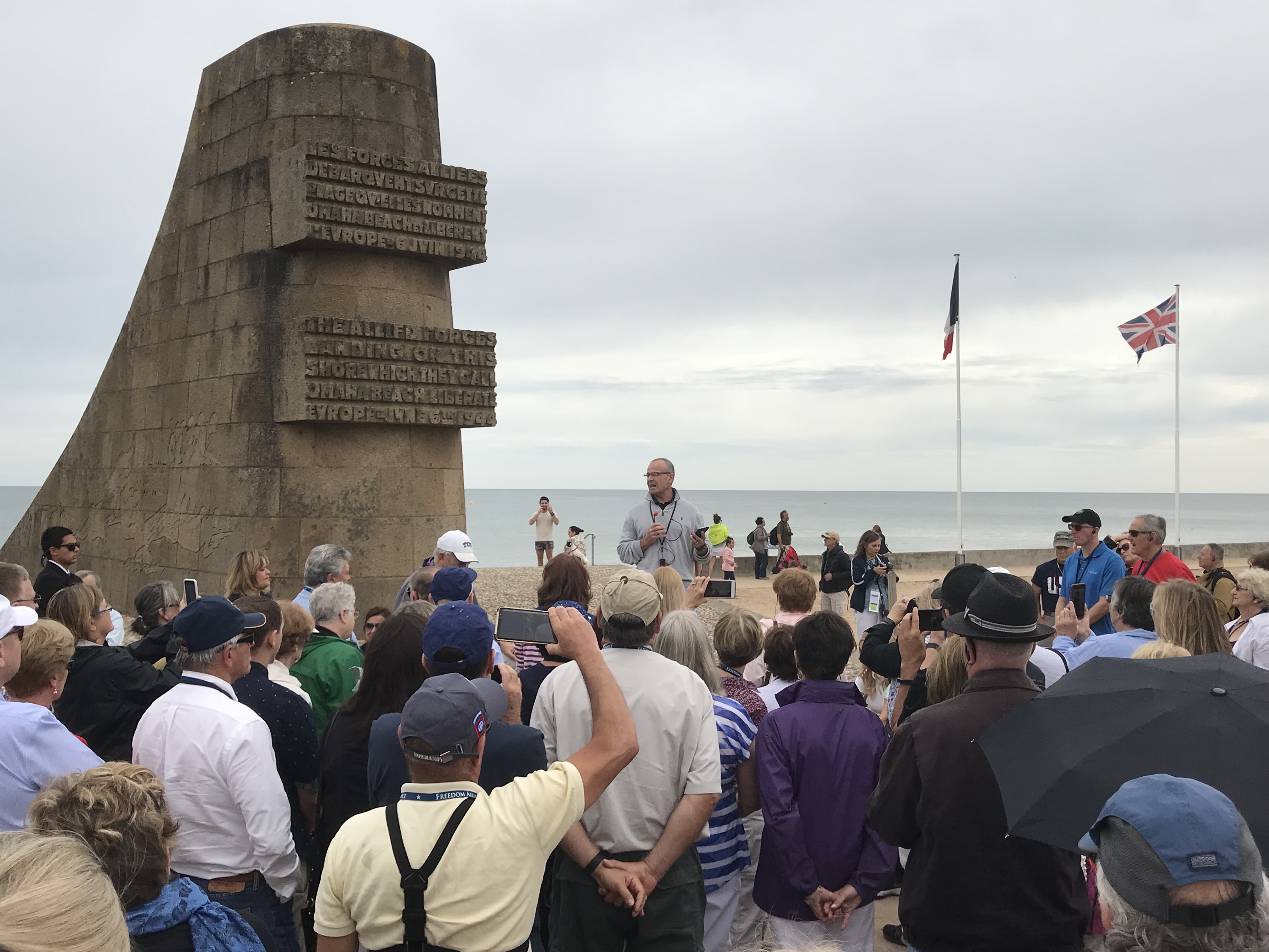 Omaha Beach Memorial ON18FR Oliver North Normandy