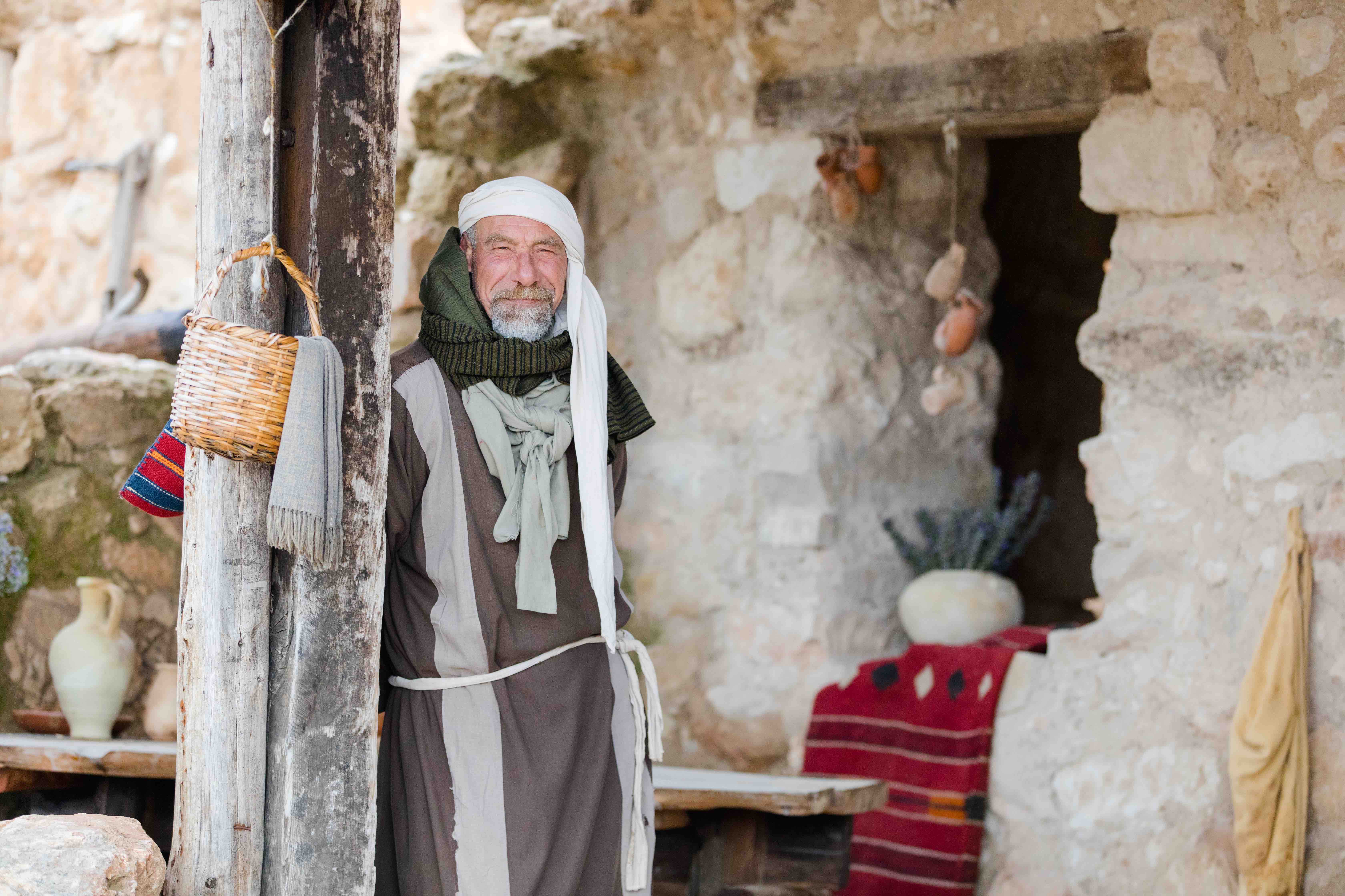 Historic reenactor in Nazareth Village