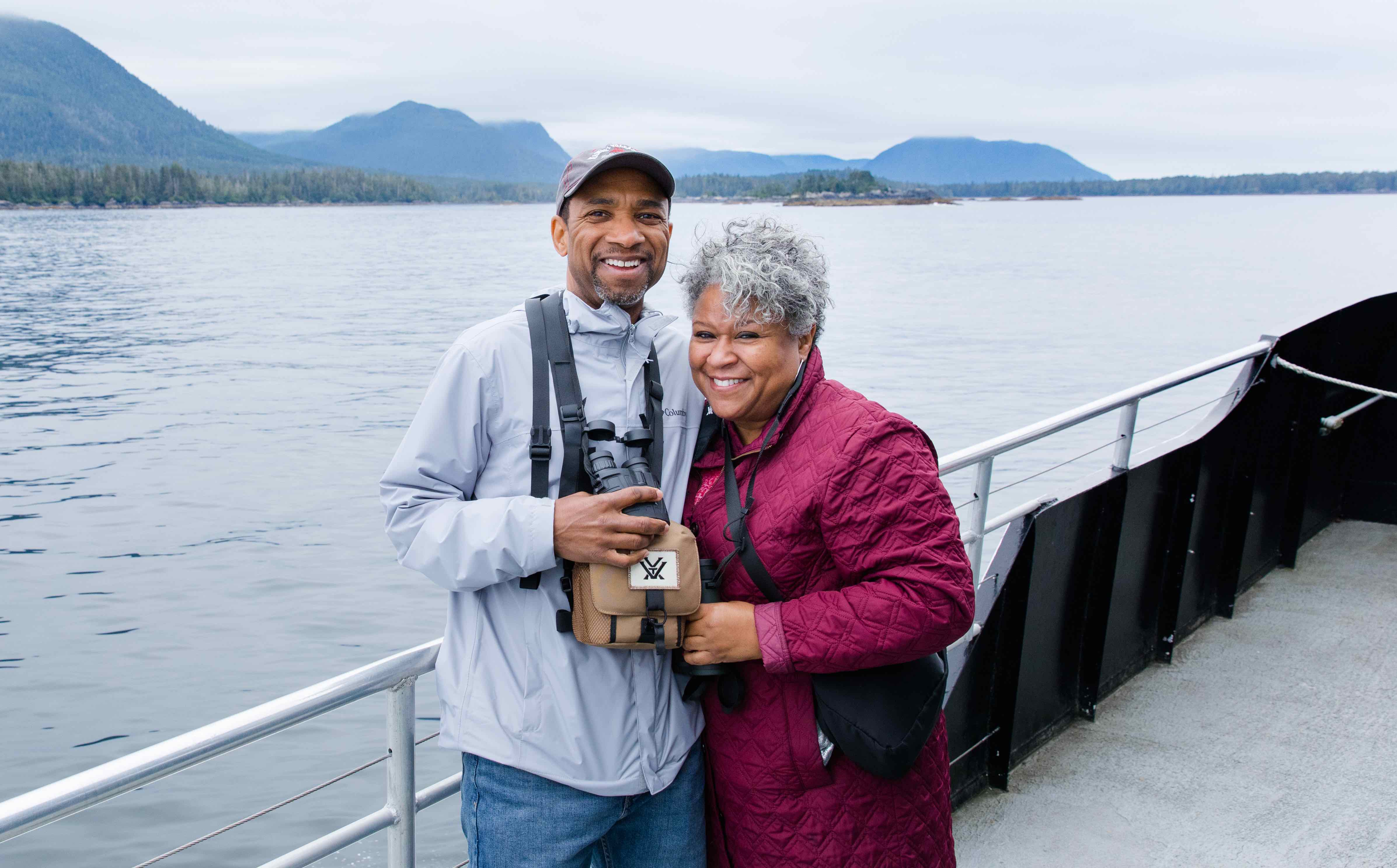 Christian travelers enjoying the wonder of Alaska near Sitka