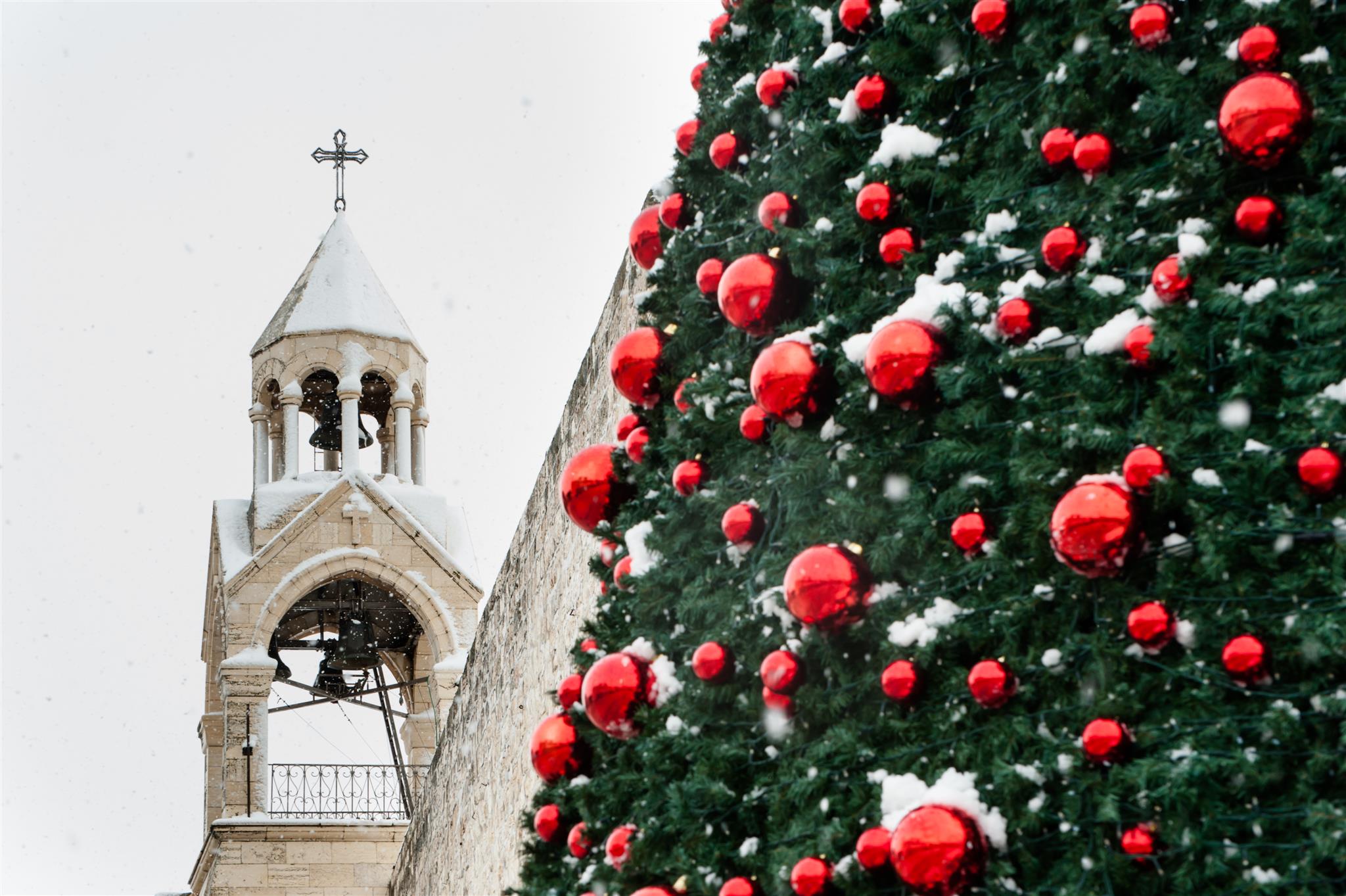 Bethlehem's Church of the Nativity is a sight to behold at Christmastime.