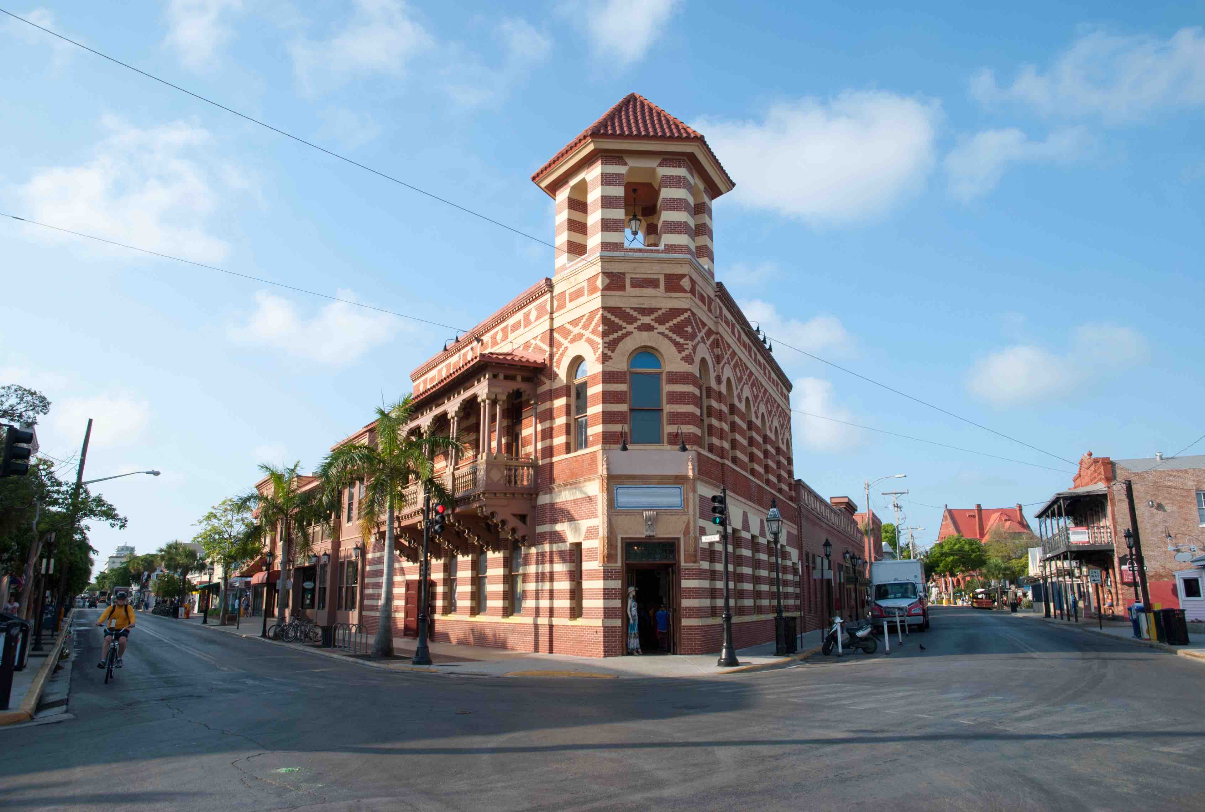 Key West downtown, the crossroad of Front and Duval