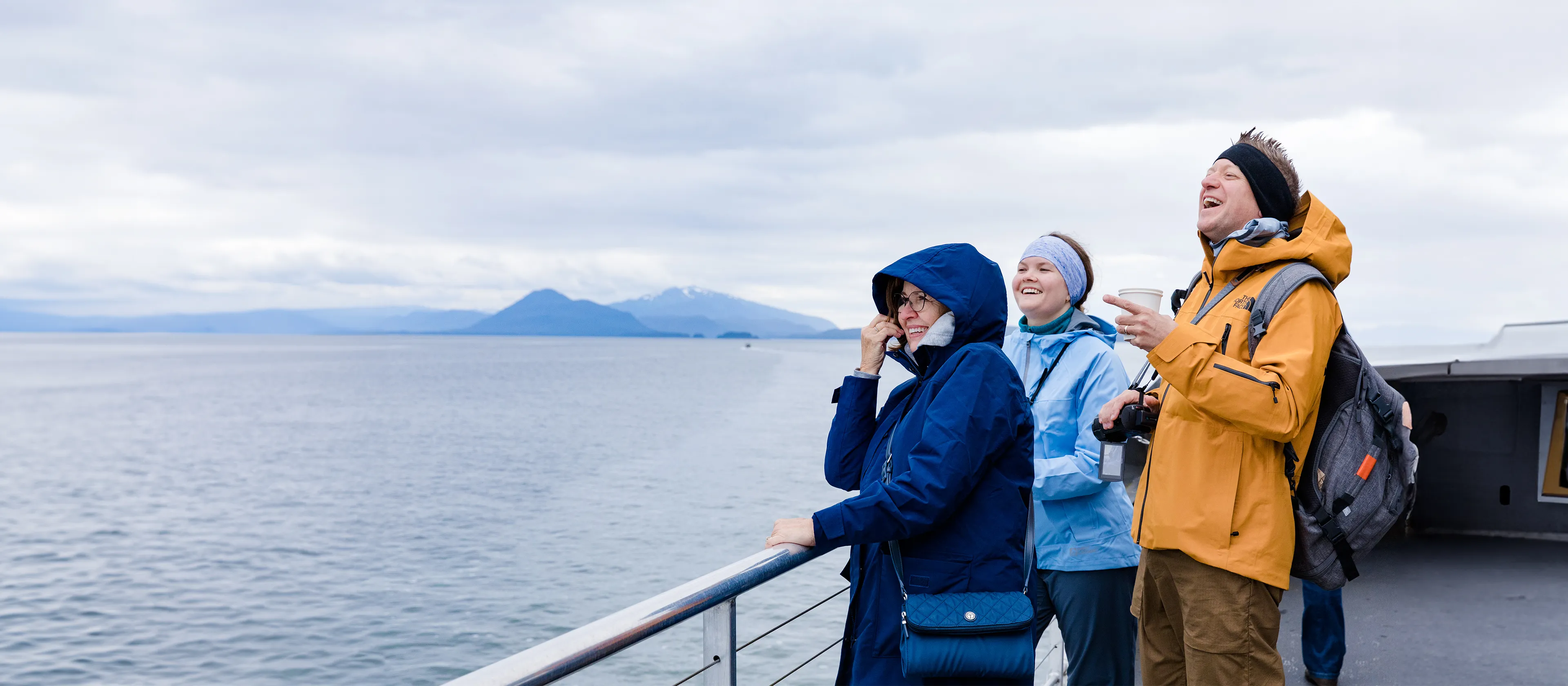 Alaska Sightseers Laughing