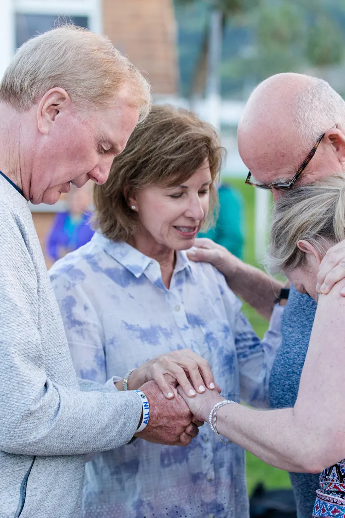 Group praying