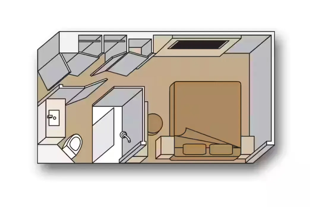 Nieuw Statendam Interior Stateroom floor plan