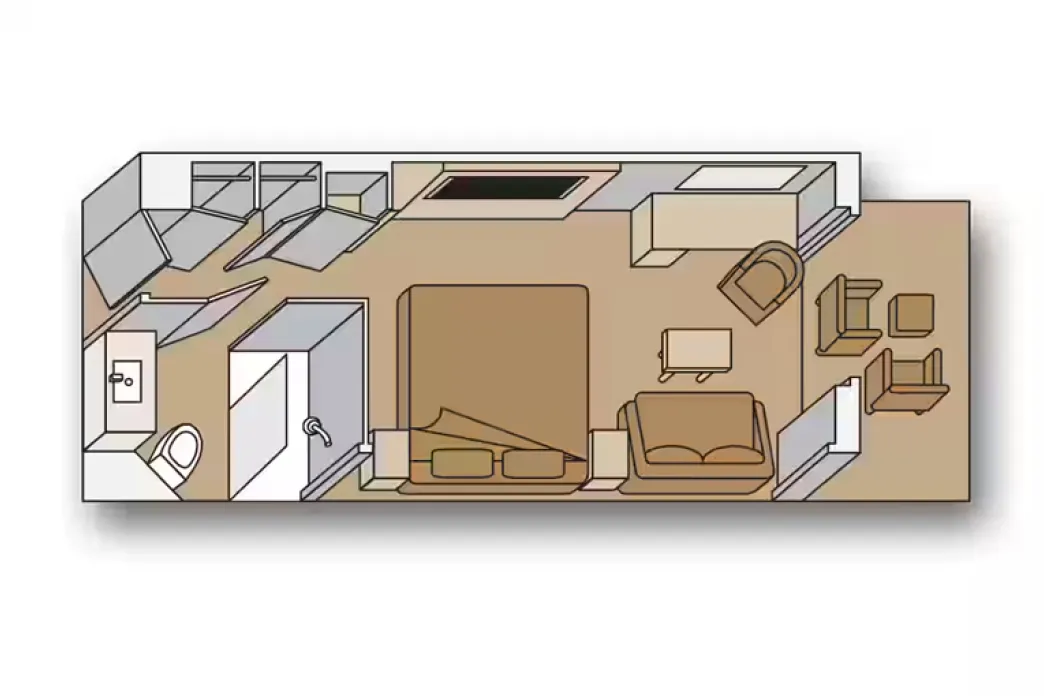 Nieuw Statendam Verandah floor plan