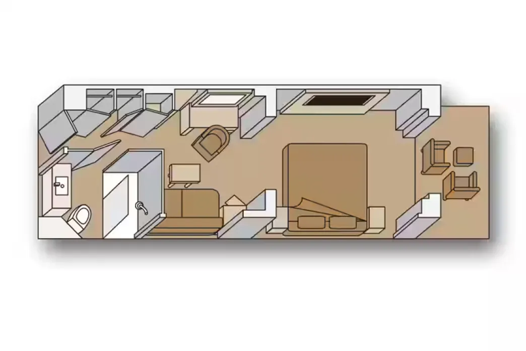 Nieuw Statendam Vista Suite floor plan