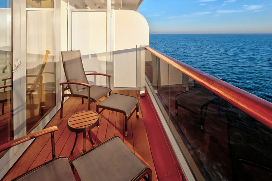 Holland America Zuiderdam - Verandah Suite deck