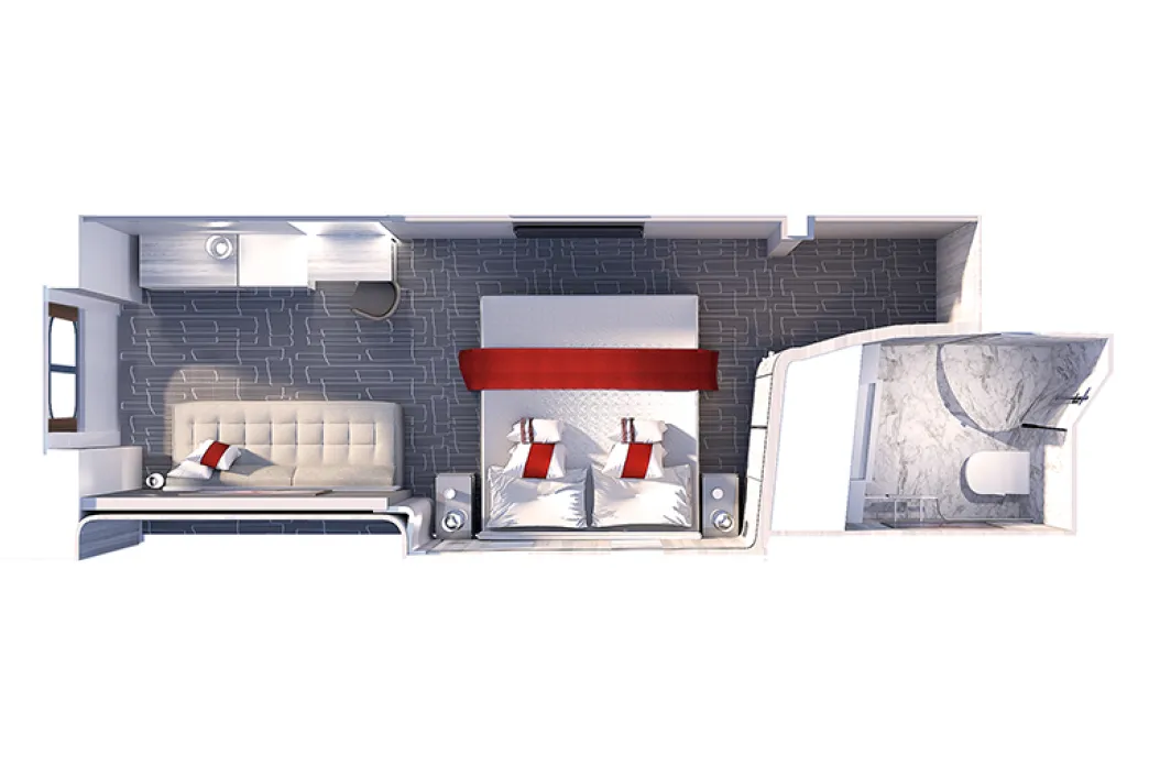 Celebrity Edge - Ocean View floor plan