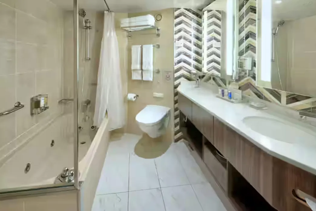 Holland America Line Oosterdam - Neptune Suite bathroom