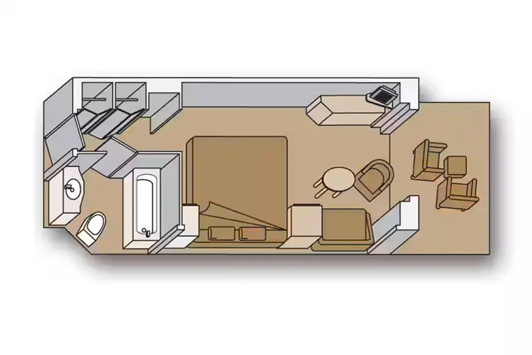 Holland America Line Oosterdam - Verandah floor plan