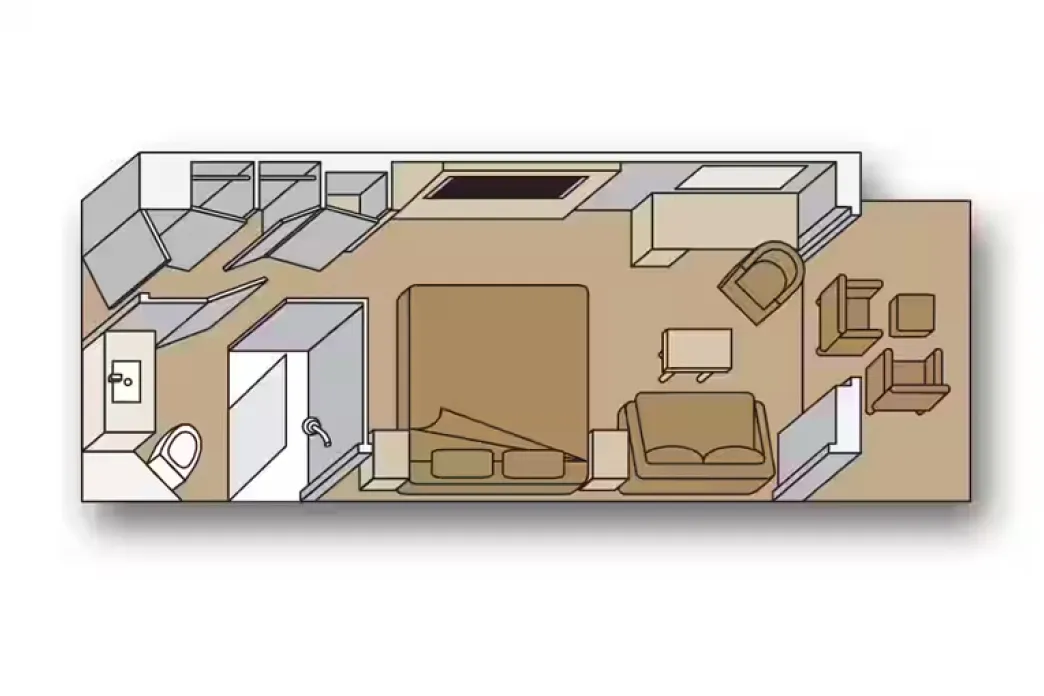Holland America Line - Verandah floor plan