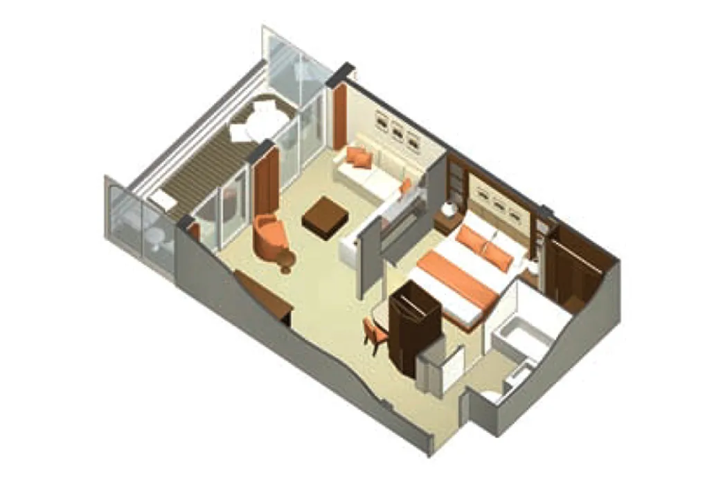 Celebrity Solstice - Celebrity Suite floor plan