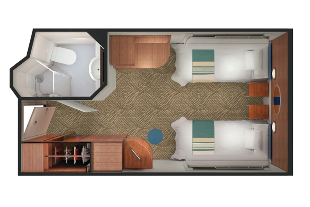 Norwegian Cruise Line's Pride of America - Inside floor plan