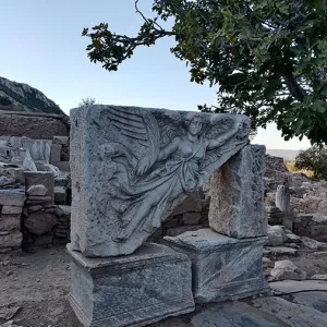 Winged Nike relief in Ephesus